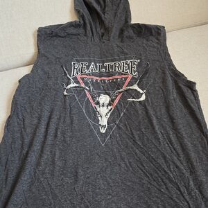 Realtree Charcoal Gray Cotton Blend Top